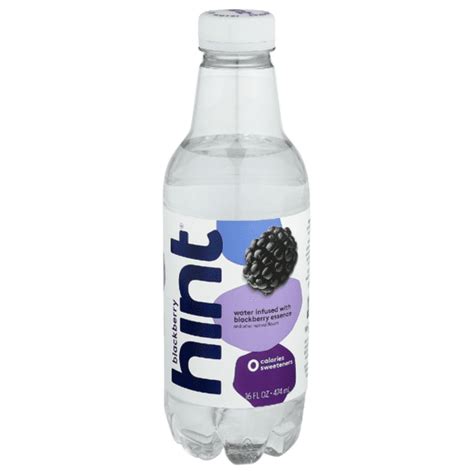 Hint Blackberry Essence Water 16 fl oz - Walmart.com