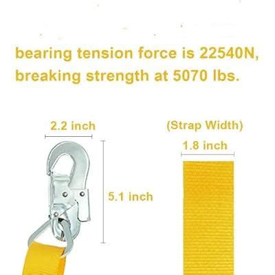 Buy HUAWELL 2 Pcs Safety Harness, Fall Protection, Safety Lanyard ...