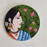 round painting, round canvas painting ,round shape painting, circular ...