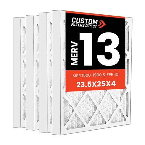 23.5x25x4 MERV 13 Air Filter | Custom Filters Direct