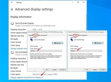 Image result for Refresh Rate Problems 2nd Monitor