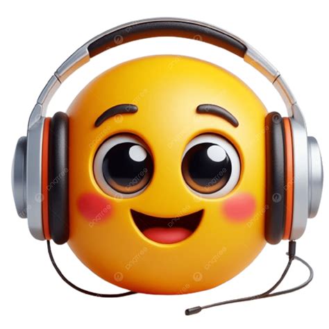 Happy Emoji Headphones PNG, Vector, PSD, and Clipart With Transparent ...