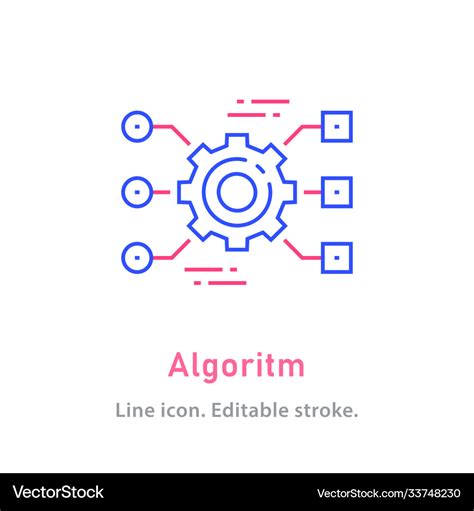 Algorithm Icon On White Background 的图像结果