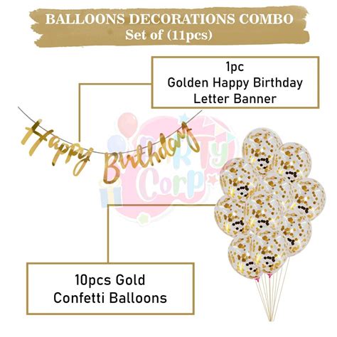 Buy PartyCorp Happy Birthday Decoration Kit Combo 11 Pcs - PCP-COM10343 ...