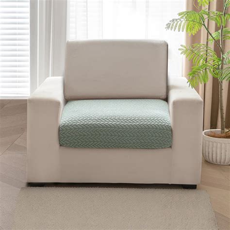 Stretchable Thick Jacquard Textured Seat Couch Cushion Cover for 1/2/3 ...