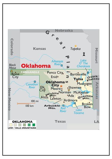 Oklahoma County Map [Map of OK Counties and Cities]