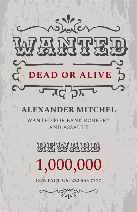 Free Wanted Poster for Kids Template to Edit Online
