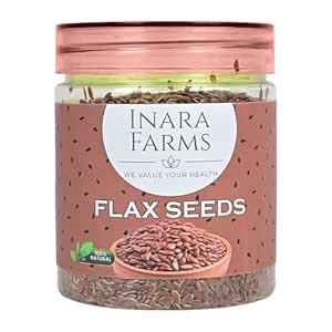 Inara Farms Flax Seeds - Alsi Seeds | Flax Seeds for Hair Growth | Raw ...