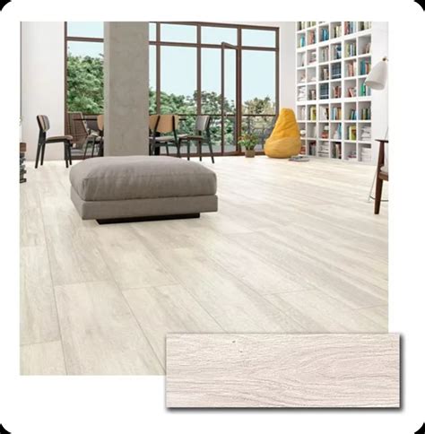 Porcelatano Alberdi Arce Blanco 20x60 - Caja 1.93m