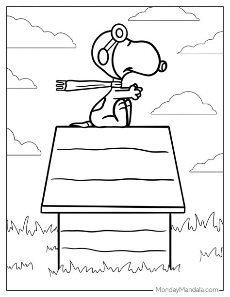32 peanuts snoopy coloring pages free pdf printables – Artofit