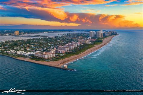 Easternmost Point In Florida Sunrise Singer Island Aerial Photography ...