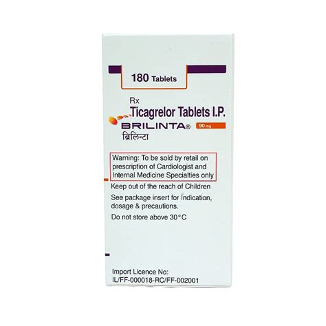 Brilinta 90mg Tablet 180's Price, Uses, Side Effects, Composition - Apollo Pharmacy