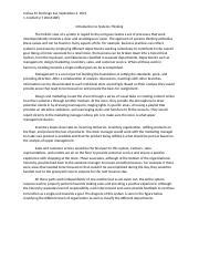 Image result for Systems Thinking Activity Introduction