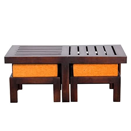 Ringabell Altavista Perk Solid Wood Coffee Table (Brown) : Amazon.in ...