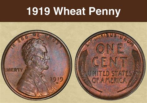 1919 Wheat Penny Coin Value (Errors List, "D", "S" & No Mint Mark Worth ...