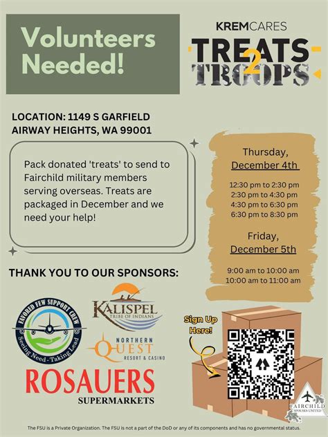 KremCares Treats 2 Troops, 1149 S Garfield Road, Airway Heights, WA ...