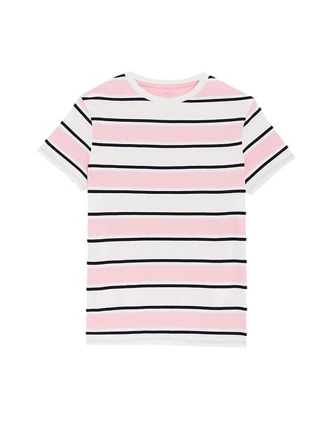Buy Pure Cotton Striped T-Shirt at Marks & Spencer