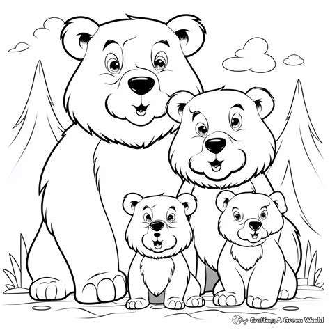 Bear Family Coloring Pages - Free & Printable!