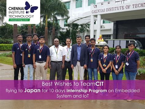 Foreign Internship / Visits - Chennai Institute of Technology