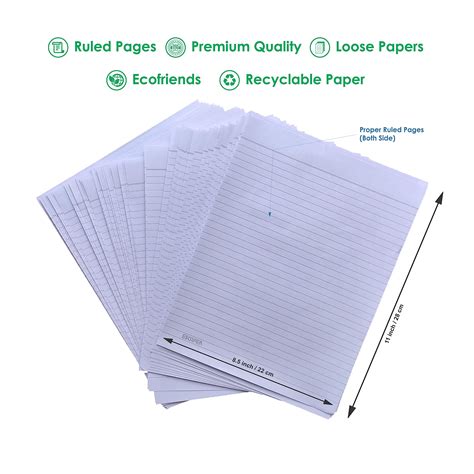 Buy ESCAPER Write Your Way to Success with 200 Loose, A4 Ruled Sheets ...