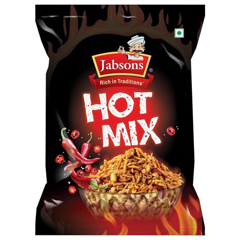 Jabsons Hot Mix Namkeen Spicy and Savory Indian Snack Mix, Daily Snack ...