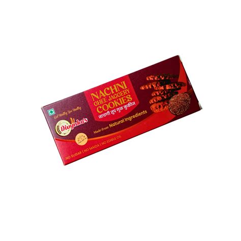 DIVYNKA Nachani Cookies 100 gm | Organic Jaggery Millet Cookies | No ...