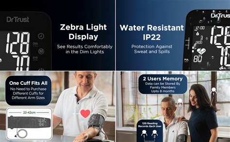 Dr Trust (USA) Digital Blood Pressure Monitor Apparatus and Testing ...