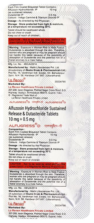 Alfugress D Tablet 10 - Uses, Side Effects, Dosage, Price | Truemeds