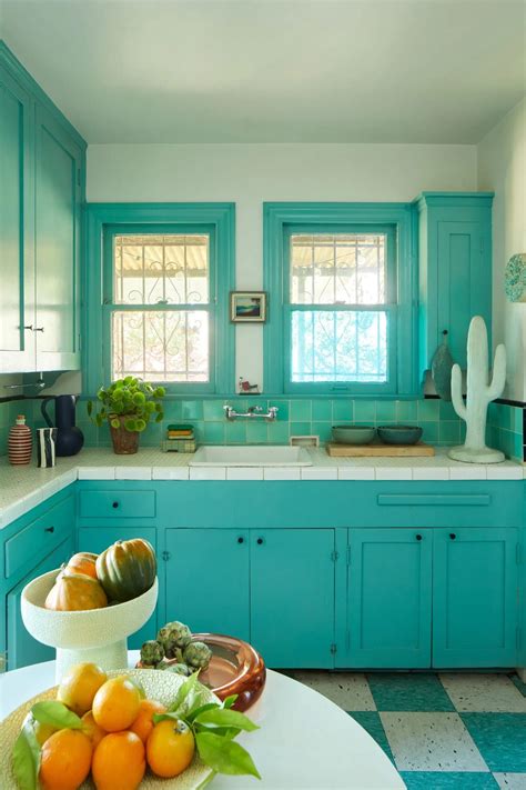 Turquoise kitchen cabinets – Artofit