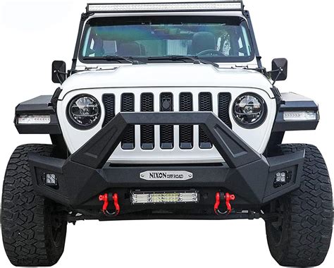 Buy Front Bumper Fit for 2018-2021 Jeep Wrangler JLJLU and 2019-2021 ...