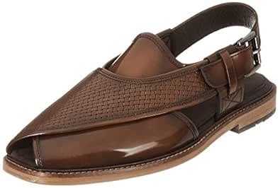 Ruosh Men's Tan/Light Brown Leather Sandals-10 UK/India (44 EU ...