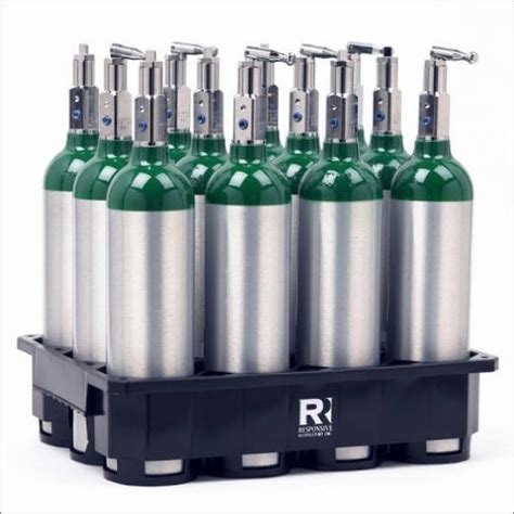 Buy 12 Cylinder Composite Plastic Rack for M6 Oxygen Cylinders Online ...