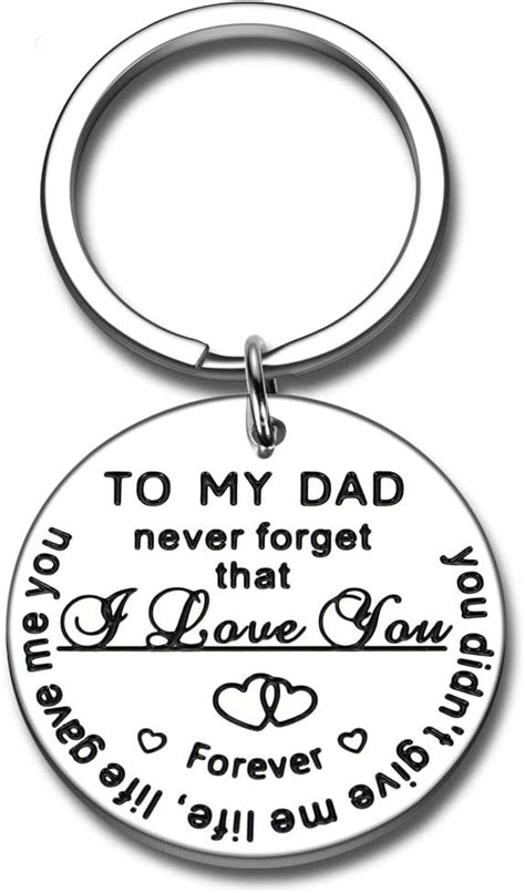 Dad Christmas Keychain Fathers Day Dad Gifts from Son Daughter to Daddy ...