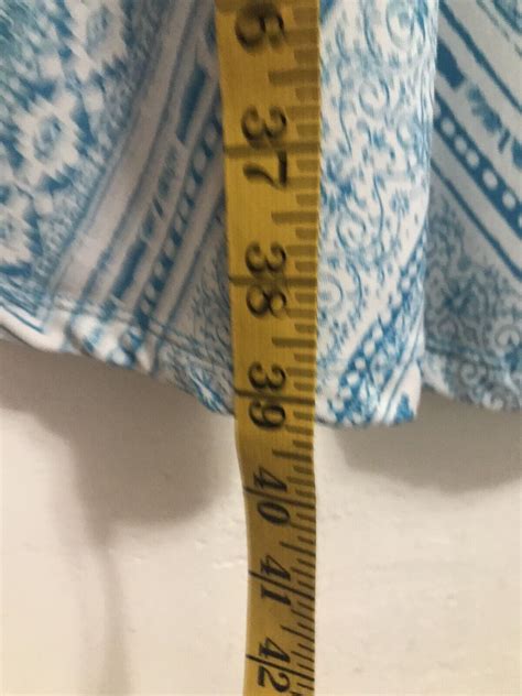 Signature Studio Women's Maxi Skirt Blue White Long … - Gem