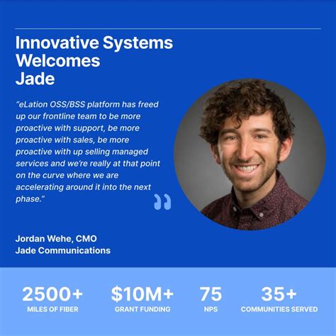 Innovative Systems on LinkedIn: Welcome Jade Communications to ...