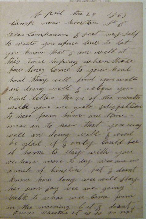 Private Voices | Corpus of American Civil War Letters