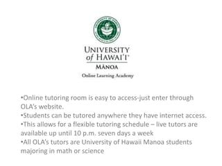 Uh manoa ola | PPTX