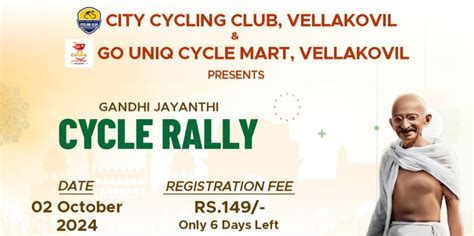 Go Uniq Cycle Mart & City Cycling Club Presents Gandhi Jayanti Bicycle ...