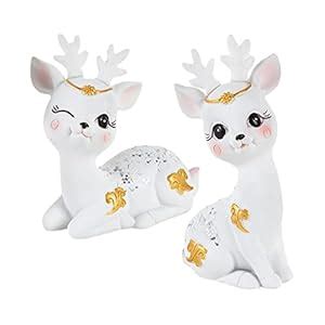 Fashion My Day® Deer Figurines Animal Statue Gifts Crafts for Living ...