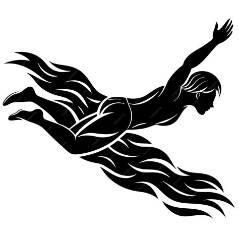 Swimming Black and White 的图像结果