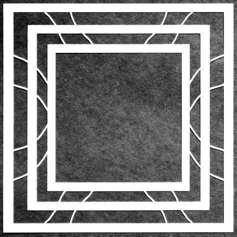 6"x6" Nested Squares Full Stencil by Carol Wiebe : Amazon.in: Home ...