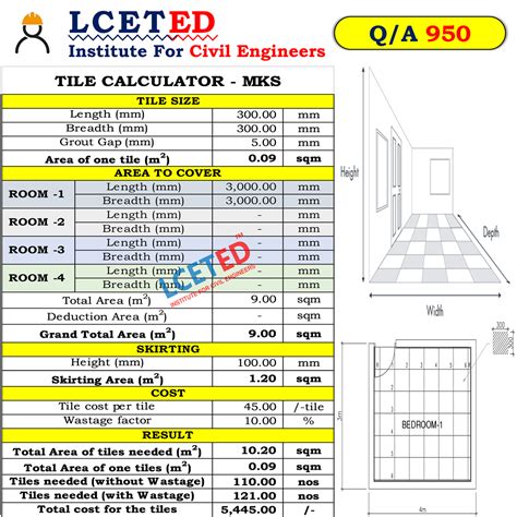 Tile Calculator | Tiles Quantity Estimator | Skirting Calculator ...
