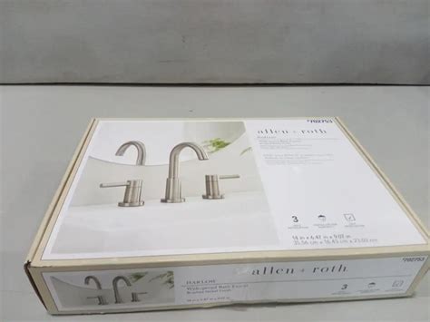 allen + roth Harlow Brushed Nickel Pvd Widespread 2-handle WaterSense ...