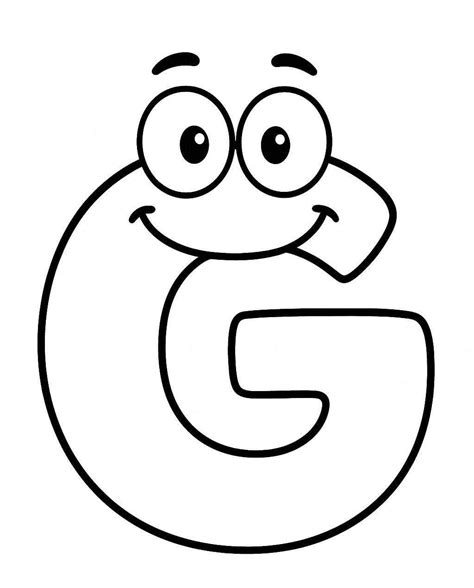 Dibujos de Letra G para colorear e imprimir – ColoringLib