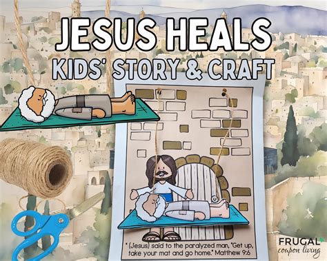 Jesus Heals a Paralyzed Man Craft, Printable Miracles of Jesus Activity ...