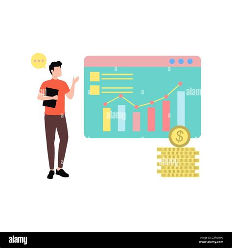 Boy looking at graph analytics Stock Photo - Alamy