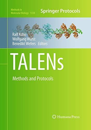 Buy TALENs: Methods and Protocols: 1338 (Methods in Molecular Biology ...