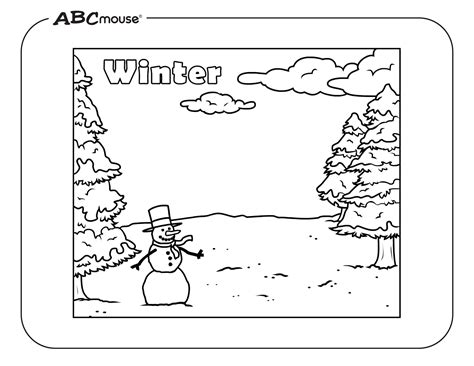 Free Snowman Coloring Pages | ABCmouse