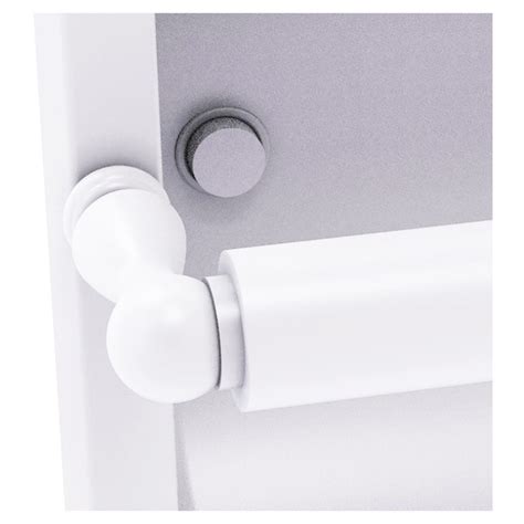 Allied Brass Regal Matte White Recessed Double Post Toilet Paper Holder ...