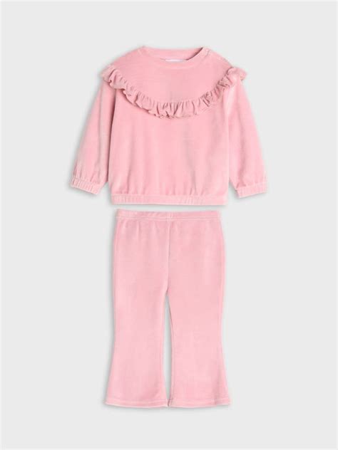 Velour sweat set Color begonia - SINSAY - 804AP-31X